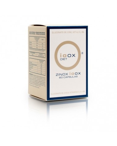 Ioox Zinox Complemento Alimenticio  tratamiento piel grasa o acneica 60 cápsulas