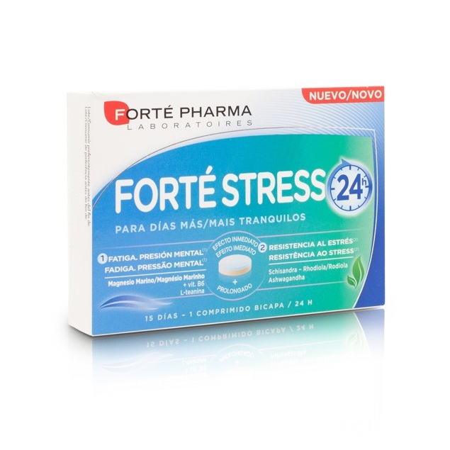 Forte Stress es un complemento alimenticio que te ayudará frente a los periodos de estrés