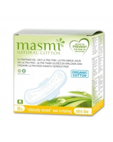 Compresas dia 100% algodon bio 10 uds. Masmi