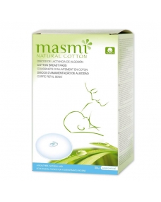 Discos de lactancia 100 % algodon bio Masmi