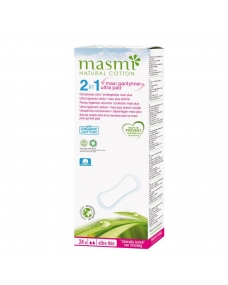Protegeslip 2 en 1 maxi plus de algodon bio 24 uds Masmi