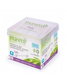 Bastoncillos de algodon para bebe bio 56 uds Masmi