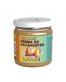 Crema de cacahuetes bio 330g Monki