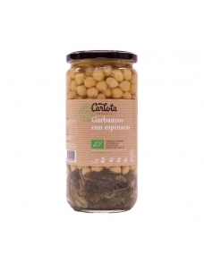 Garbanzos con Espinacas Bio 720 g Carlota Organic