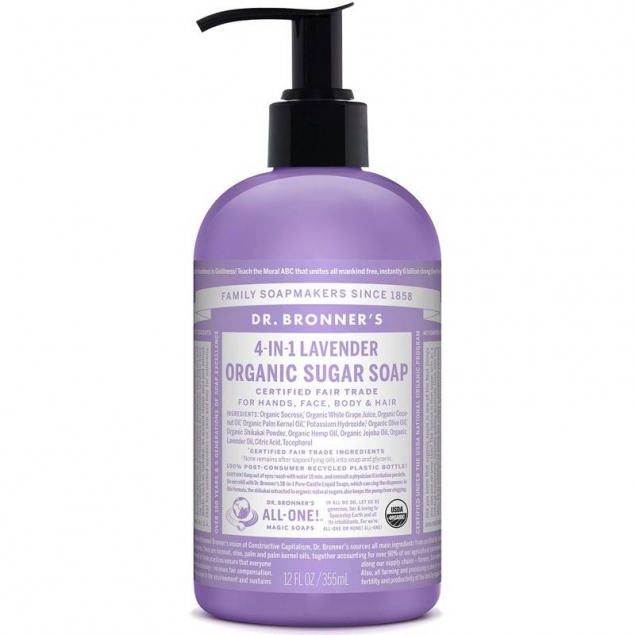 Jabon de Azucar Lavanda 355ml Dr.Bronner's