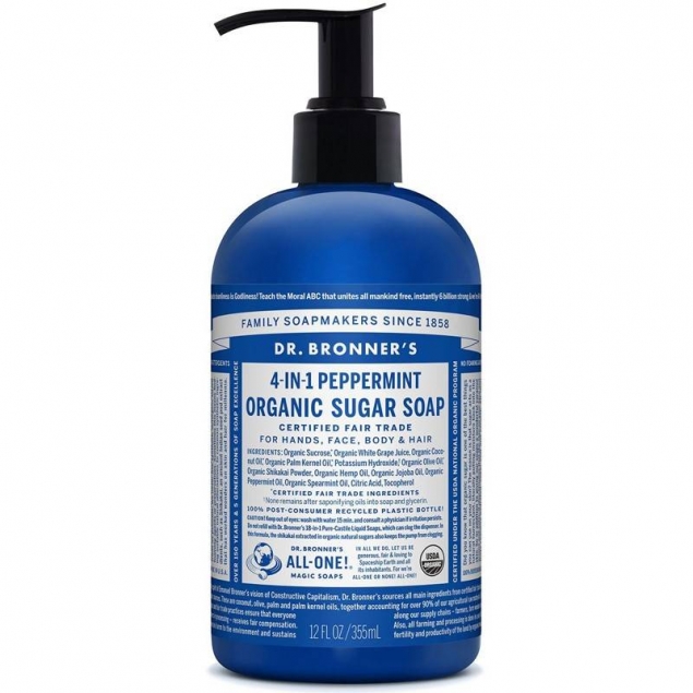 Jabon de Azucar Menta 355ml Dr. Bronner's
