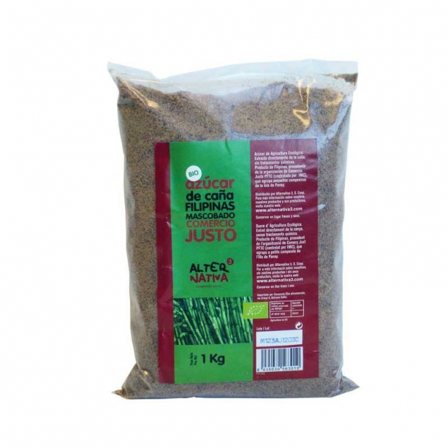 Azucar de caña mascobado de Filipinas bio 1 kg Alternativa 3