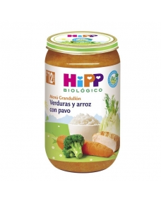 Potito de verduras y arroz con pavo Bio +12 M 250g Hipp