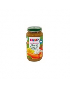 Potito de fideos con tomate y merluza +12M 250g Hipp