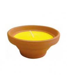 Vela vasija terracota natur altaflama citronela 55x120 25H Roura