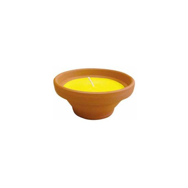Vela vasija terracota natur altaflama citronela 55x120 25H Roura