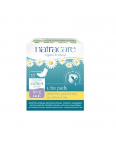 Compresa larga con alas bio 10 unidades Natracare