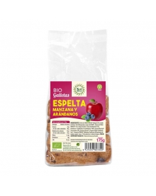 Galletas de espelta manzana y arandano bio 175 g Sol Natural