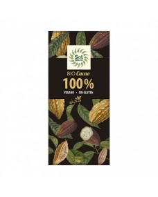 Tableta chocolate cacao puro 100% Bio 70g Sol Natural
