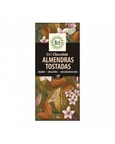 Tableta chocolate y almendras tostadas bio 70g Sol Natural