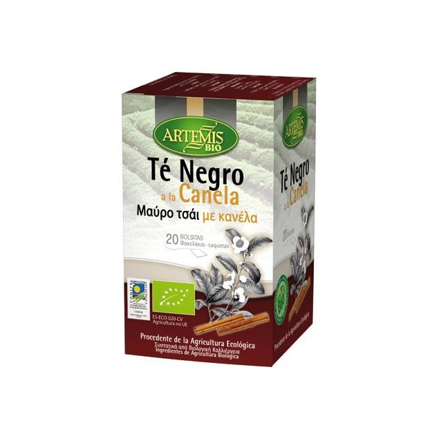 Te negro con canela 20 filtros Artemis