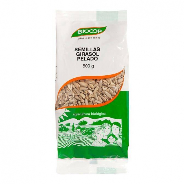 Pipas peladas de girasol bio 500 g Biocop