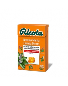 Caramelos de naranja menta sin azucar 50 g Ricola