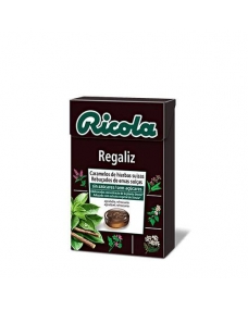 Caramelos de regaliz sin azucar 50 g Ricola