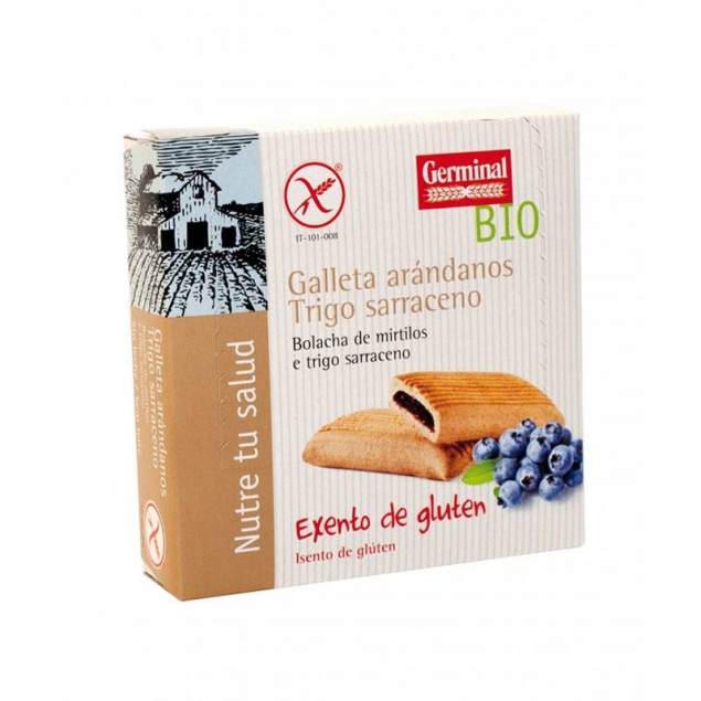 Galletas de trigo sarraceno con arandanos sin gluten bio 200 g Germinal