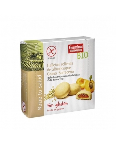 Galletas de trigo sarraceno rellenas de albaricoque bio sin gluten 200 g Germinal