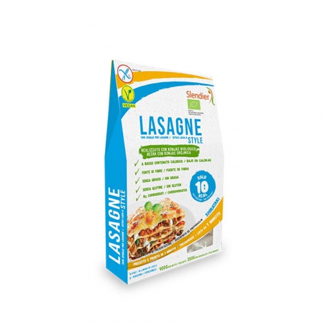 Lasaña sin gluten konjac 400 g Slendier