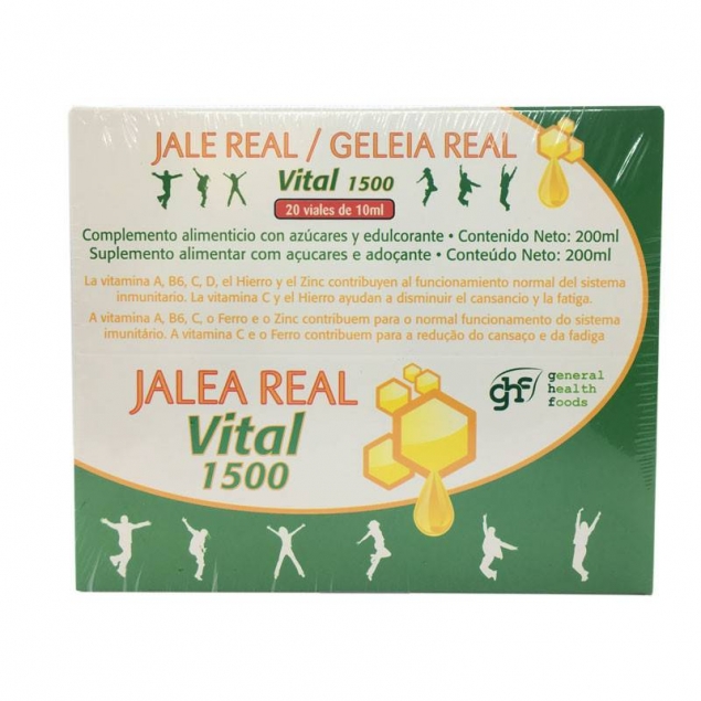 Jalea real 1500 vital 20 viales GHF