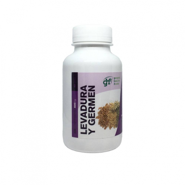 Levadura de cerveza y germen de trigo 600 mg 225 comprimidos GHF