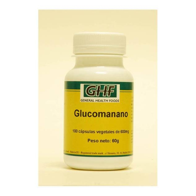 Glucomanano 600 mg 100 cápsulas GHF