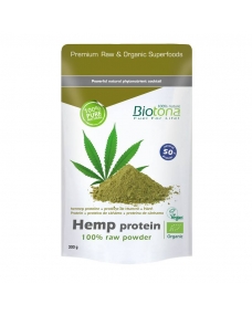 Hemp raw protein powder (proteina de cáñamo) superfoods bio 300g Biotona