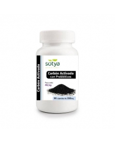 Carbon activo con probioticos 550 mg 90 cápsulas Sotya