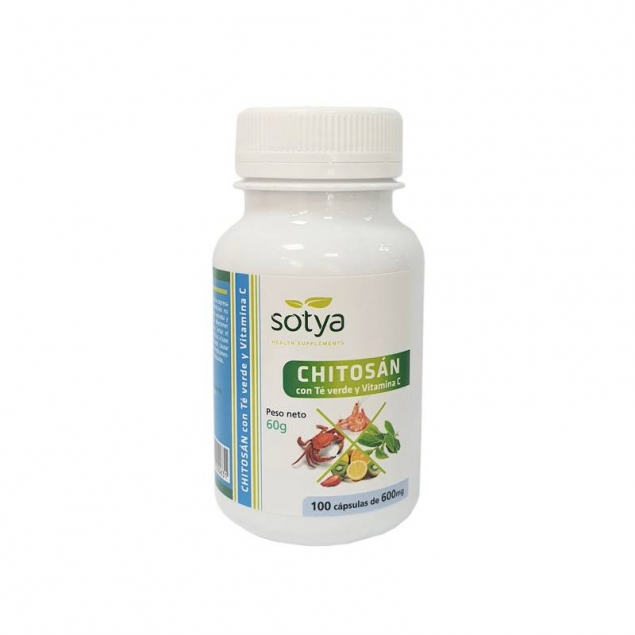 Chitosan+ te verde vitamina c 600 mg 100 cápsulas Sotya