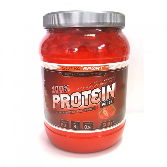 Proteína de soja 100% de fresa 500g Sotya