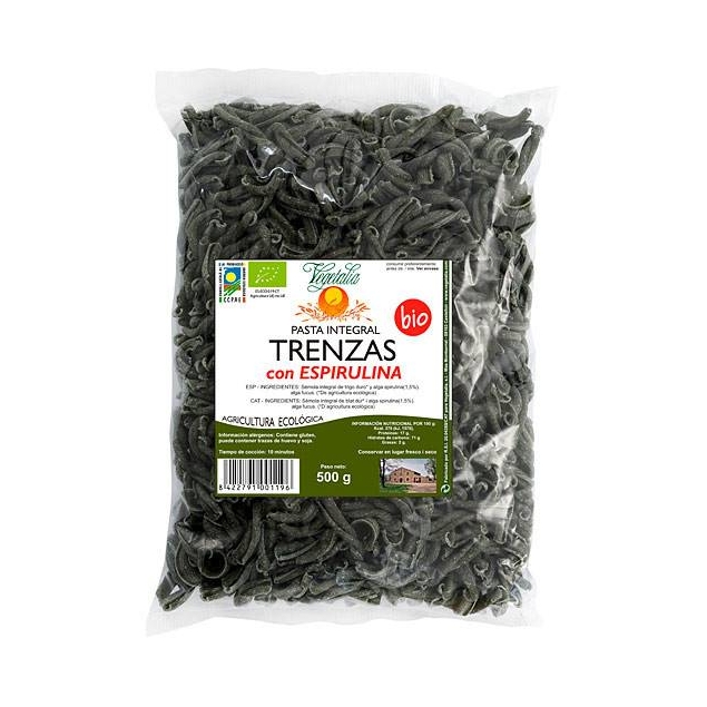 Trenzas con espirulina bio 500 g Vegetalia