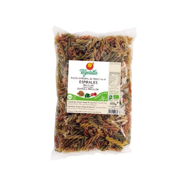 Espirales tricolor integrales bio 500 g Vegetalia