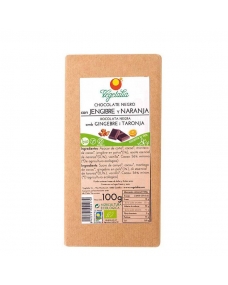 Chocolate negro con jengibre y naranja bio 100 g Vegetalia