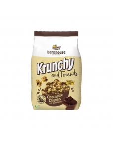 Muesli Krunchy&Friends chocolate y copos de maiz 500g Barnhouse