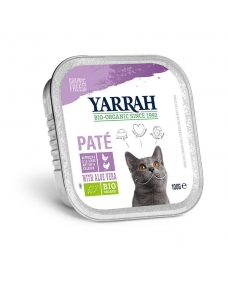 Pate para gatos con salmon tarrina bio 100g Yarrah