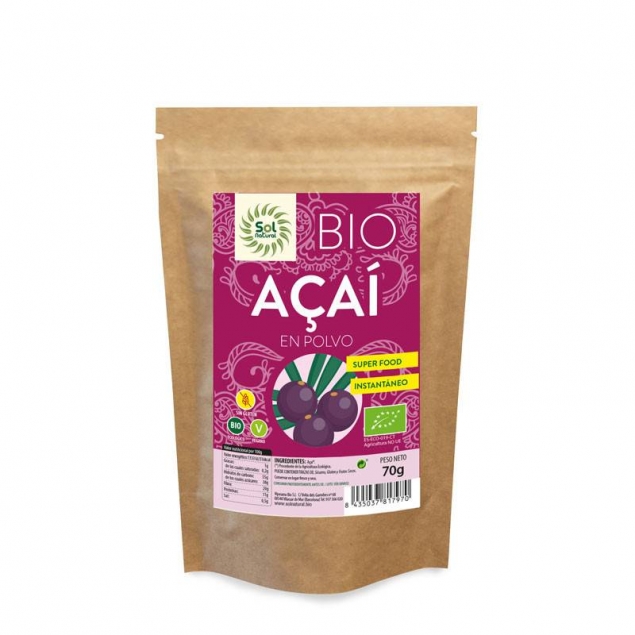 Acai en polvo Bio 70g Sol Natural