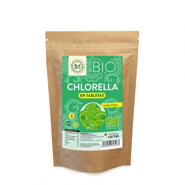 Chlorella Bio 140 tabletas Sol Natural