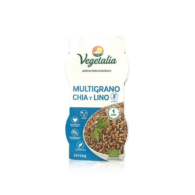 Multigrano Chia y Lino Bio 2x125 g Vegetalia