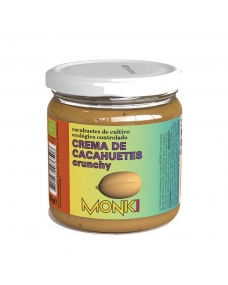 Crema de Cacahuetes Crujiente Bio 330g Monki