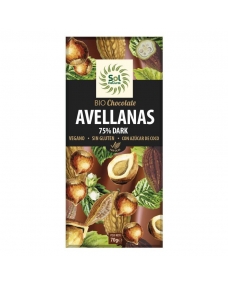 Tableta chocolate dark 70% y avellanas Bio 70g Sol Natural