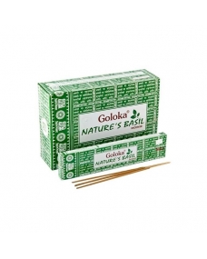 Incienso Goloka Nature's Basil 12x15g Nag Champa