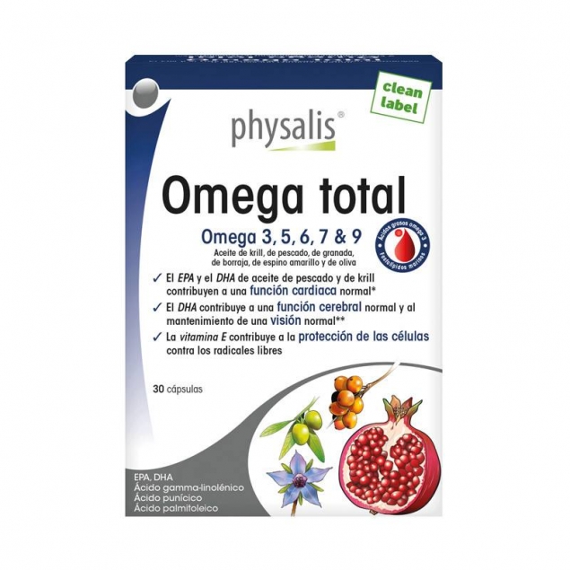 Omega Total 30 capsulas Physalis