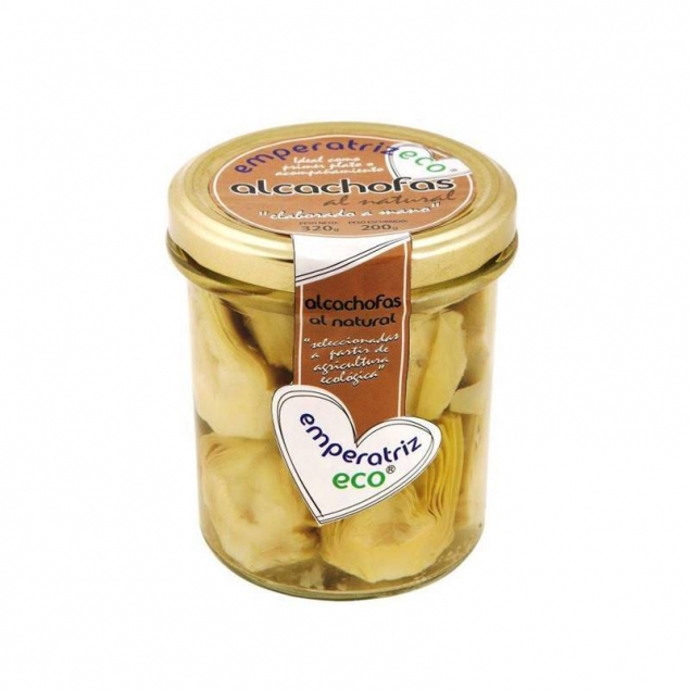 Alcachofas mitades al natural Bio 355ml Emperatriz