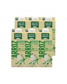 Bebida de arroz con calcio bio 6x1L Naturgreen