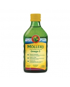 Aceite de hígado de bacalao sabor limon+vitaminas 250ml Mollers