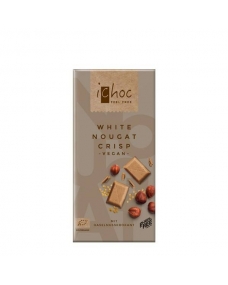 Chocolate vegano turrón blanco crujiente Bio 80g Ichoc