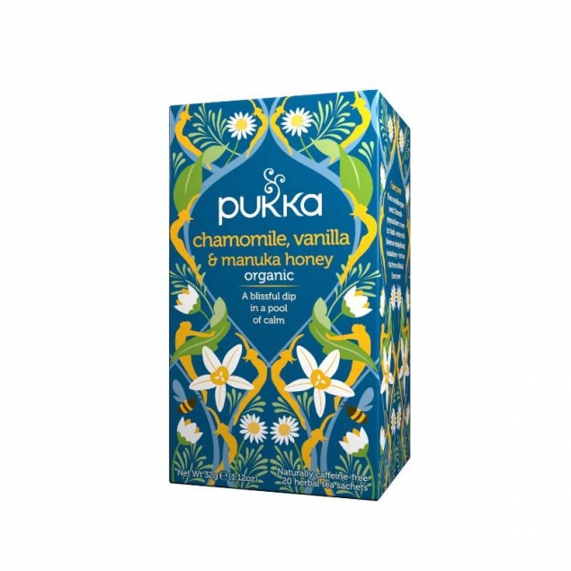 Pukka Manzanilla Vainilla y Miel de manuka infusion Bio 20 filtros